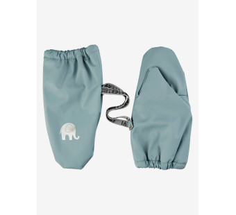 Celavi padded PU mittens smokey blue