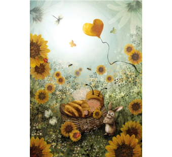 Postal card My little honey bee- - Bijdehansje