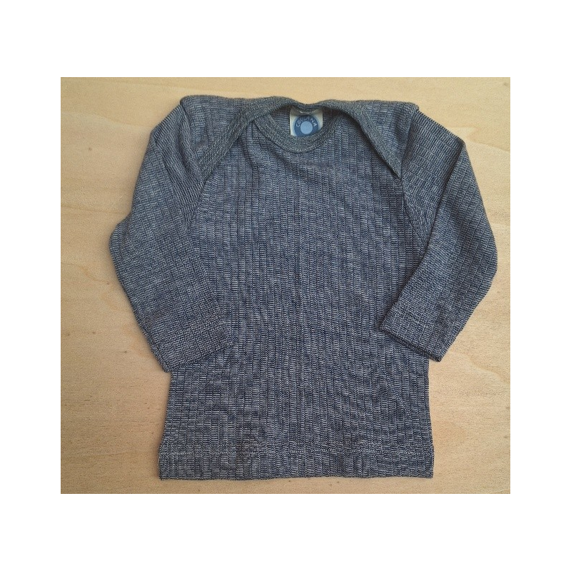 Cosilana longsleeve cotton/wool/silk jeans blue  (91033)