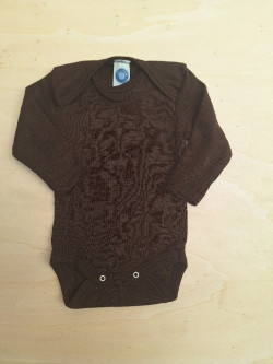 Cosilana long sleeved body 70% wool/30% silk, dark purple (71053)