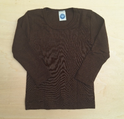 Cosilana lange mouw tshirt 70% wol 30% zijde oranje (71233)