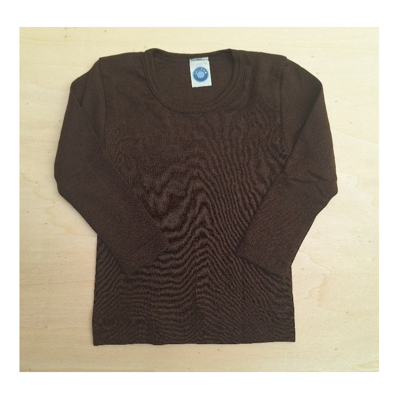 Cosilana long sleeve shirt 70% wool 30% silk orange (71233)