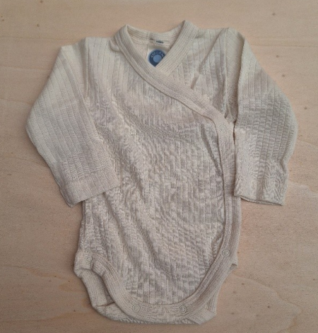 Cosilana body long sleeved cotton/wool/silk green (91053)