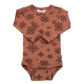 Joha woolen body red brown with snowflakes