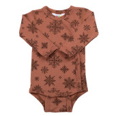 Joha woolen body red brown with snowflakes