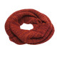 Disana woolen loop scarf orange cassis