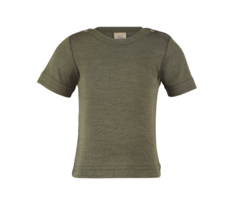 Engel natur wolzijde tshirt olive