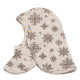 Joha wollen balaclava beige met sneeuwvlokken (97417)