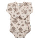 Joha wollen wikkelromper beige met sneeuwvlokken (67416)