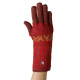 Apu Kuntur baby alpaca gloves red with motive