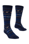 Apu Kuntur sokken alpaca wol blauw met motief