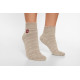 Apu Kuntur sand mottled alpaca wool socks