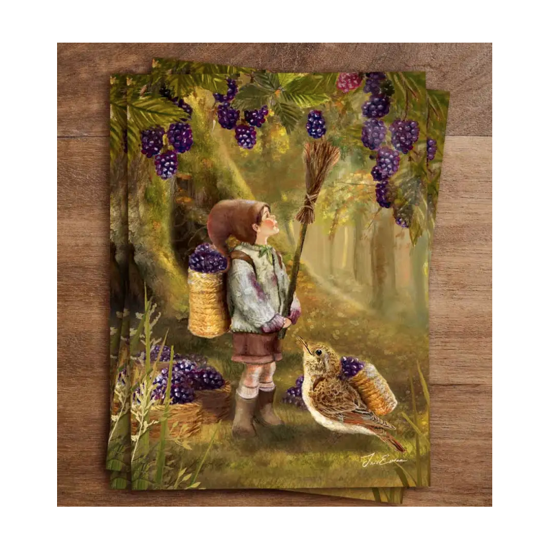 Iris Esther postal card berry tale