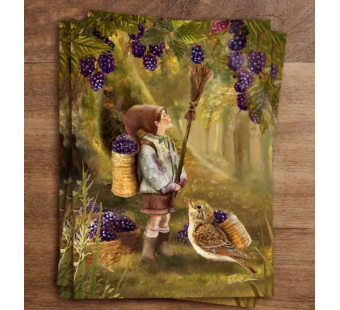 Iris Esther postal card berry tale