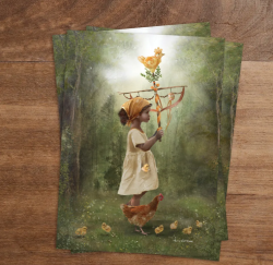 Iris Esther postal card palm sunday