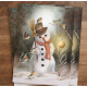 Iris Esther postal card snowman