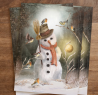 Iris Esther postkaart snowman