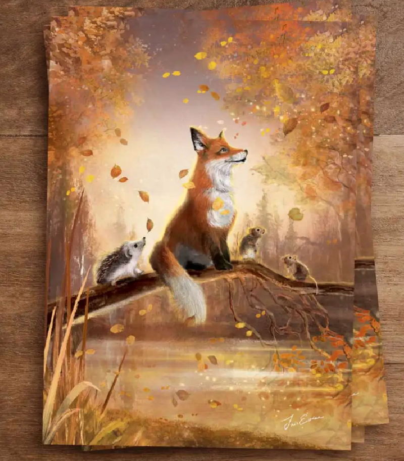 Iris Esther postkaart wonder fall