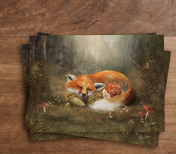 Iris Esther postal card  woodland lullaby