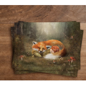 Iris Esther postal card  woodland lullaby