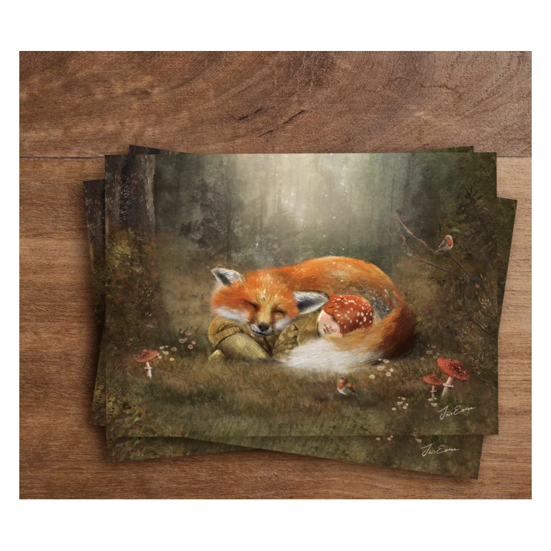 Iris Esther postal card  woodland lullaby