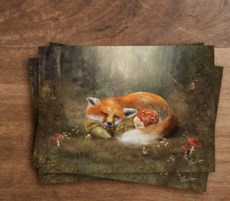 Iris Esther postkaart woodland lullaby