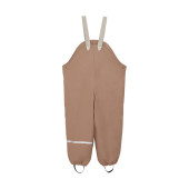 Celavi rain pants with fleece tawny brown