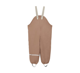 Celavi rain pants with fleece tawny brown