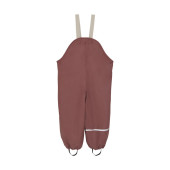 Celavi rain pants with fleece tawny brown