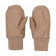 Celavi mittens with fleece lining tawny brown