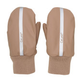 Celavi mittens with fleece lining tawny brown