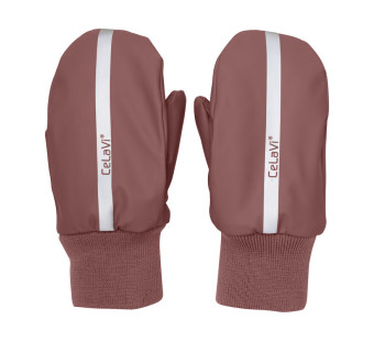 Celavi mittens with fleece lining  apple butter