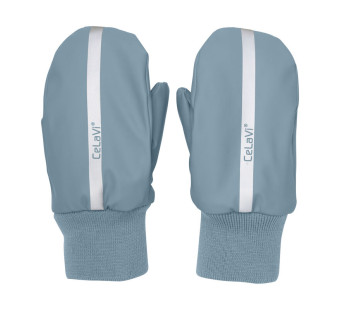 Celavi mittens with fleece lining  smoke blue