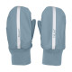 Celavi mittens with fleece lining  smoke blue