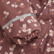 Celavi rain coat with fleece lining with flower print  apple butter