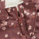 Celavi rain coat with fleece lining with flower print  apple butter