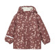 Celavi rain coat with fleece lining with flower print  apple butter