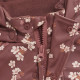 Celavi  rainsuit with fleece lining apple butter and flowers