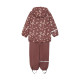 Celavi rain suit fleece lined with flowers apple butter