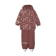 Celavi rain suit fleece lined with flowers apple butter