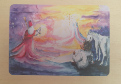 Het sterrenpaardje grote prentenkaart  Sinterklaas ontmoet Maria