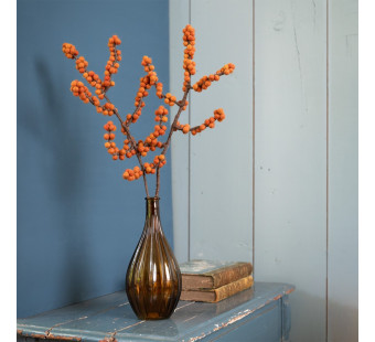 Sjaal met verhaal branch  ilex orange