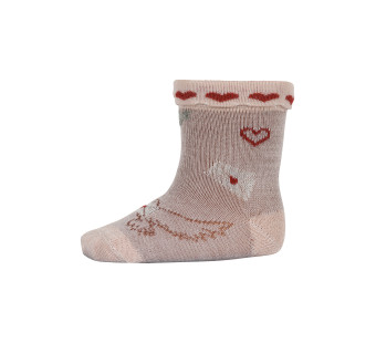 MP Denmark  socks hearts rose dust (79256)