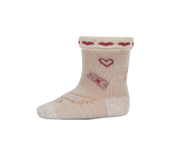 MP Denmark  socks hearts ecru (79256)