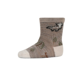 MP Denmark socks with skunk light brown melange (79257)