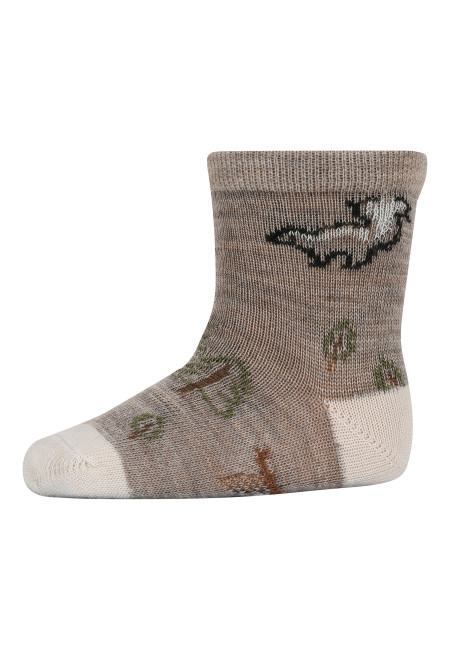 MP Denmark wollen sokken stinkdier light brown melange (79257)