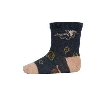 MP Denmark socks with skunk dark denim  melange (79257)