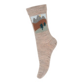 MP Denmark socks landscape light brown melange (79268)