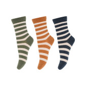 MP Denmark set of 3 pair striped rib socks