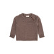 Copenhagen Colors merinowoolen Margueriette blouse with collar brown